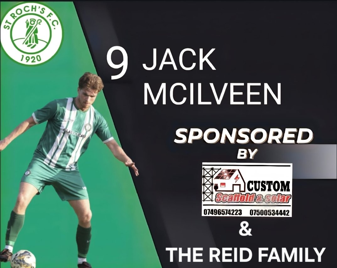 StRochsJuniors's tweet image. Today's Match Sponsor, Custom Scaffold and Solar, picked Jack McIlveen as their player of the match.
Also, the £250 Candy Windfall jackpot, drawn at Half Time, was won by number 13 - Lewis Croly.