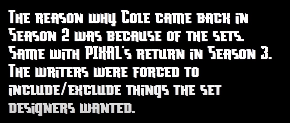 I feel like if this is real it might kinda' confirm that Pixal was SUPPOSED to be the Administrator or AT LEAST have a MUCH bigger role than the way she was reintroduced through another Zane Capsule Thingy 😭

I will never forgive what they did to my girl...
