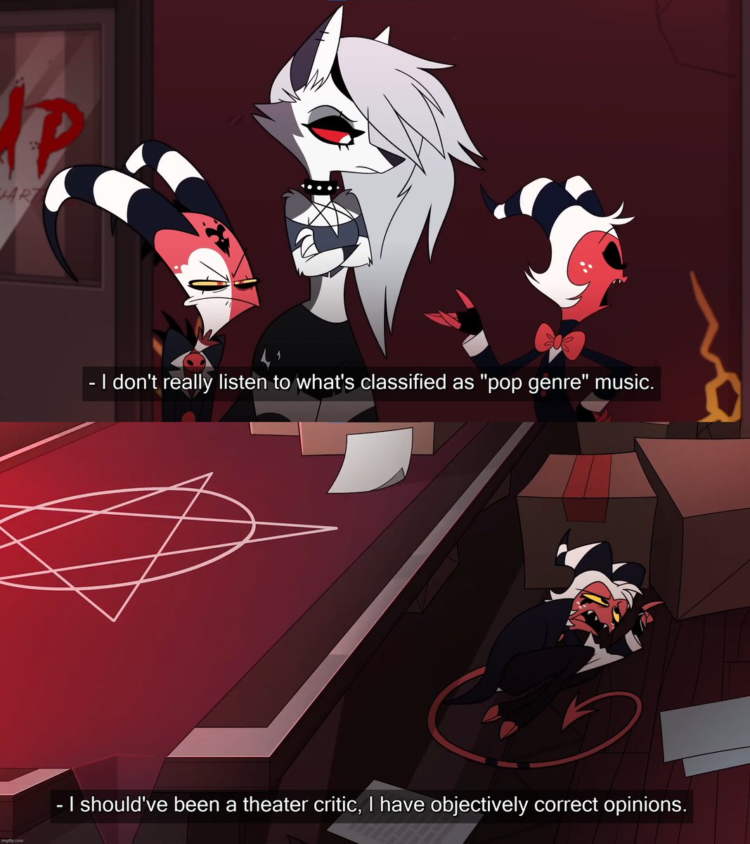 _Choco_torta's tweet image. We on this account deeply love Moxxie and his objectively correct opinions on art and music ☝️🤓
#HelluvaBoss #Hellaverse #Moxxie