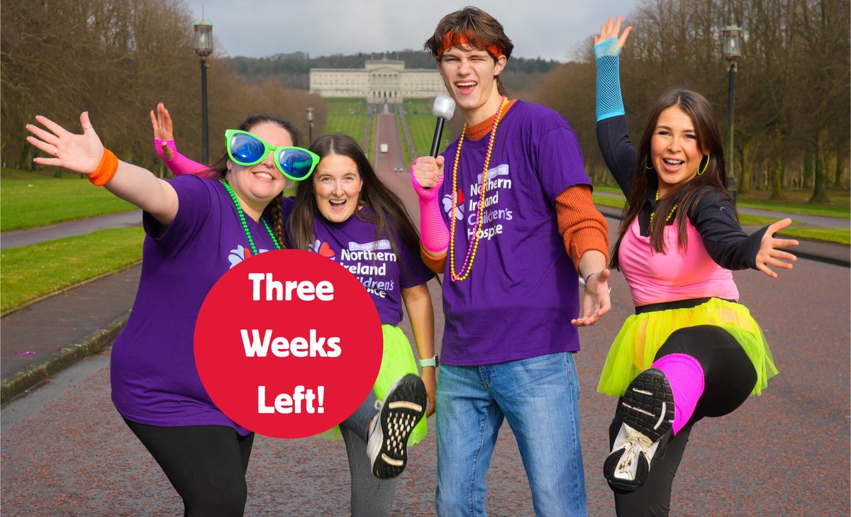 3 WEEKS TO GO ⏰

Join us at #OneBigWalk on Sat 16 August — walk 1 lap, 5 laps or all 12 hours.

Every step supports NI Hospice.

Register: loom.ly/QOnH_kA
