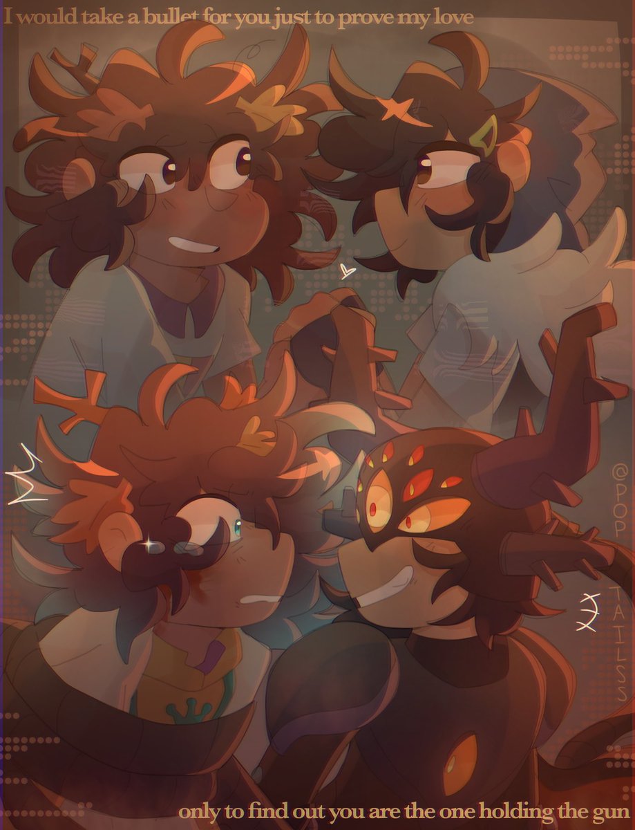 PopTailss's tweet image. I missed drawing them, Marcanne angst 🗣️ #amphibia #marcanne