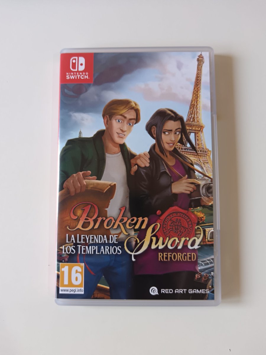 AventurasRojo's tweet image. Ayer salió Broken Sword: La Leyenda de los Templarios Reforged en físico, de mano de @MeridiemGames, así que no he podido resistir la tentación de pillar la edición para Switch.

Está muy guapa, con su manual y todo 👌

También la tenéis disponible para PS4/5 y XBOX series X.