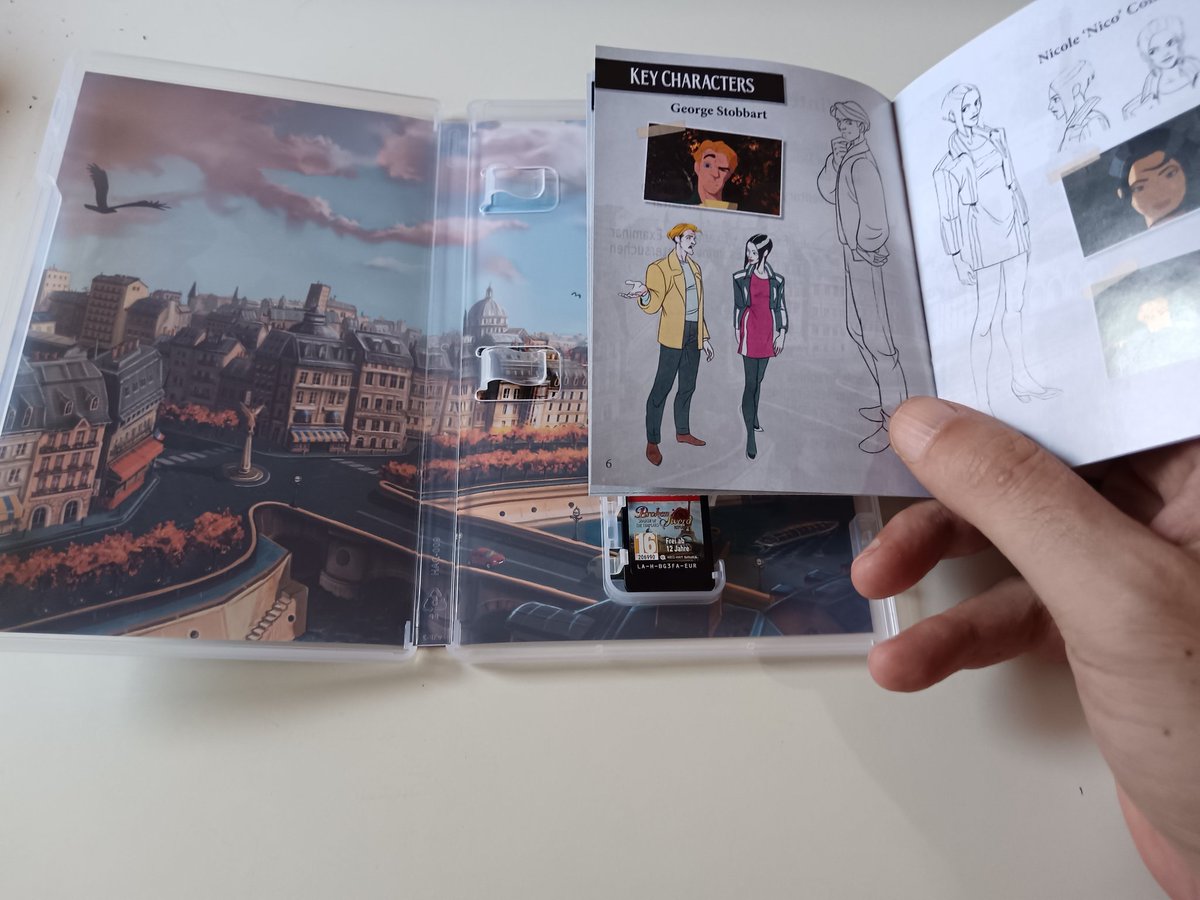 AventurasRojo's tweet image. Ayer salió Broken Sword: La Leyenda de los Templarios Reforged en físico, de mano de @MeridiemGames, así que no he podido resistir la tentación de pillar la edición para Switch.

Está muy guapa, con su manual y todo 👌

También la tenéis disponible para PS4/5 y XBOX series X.