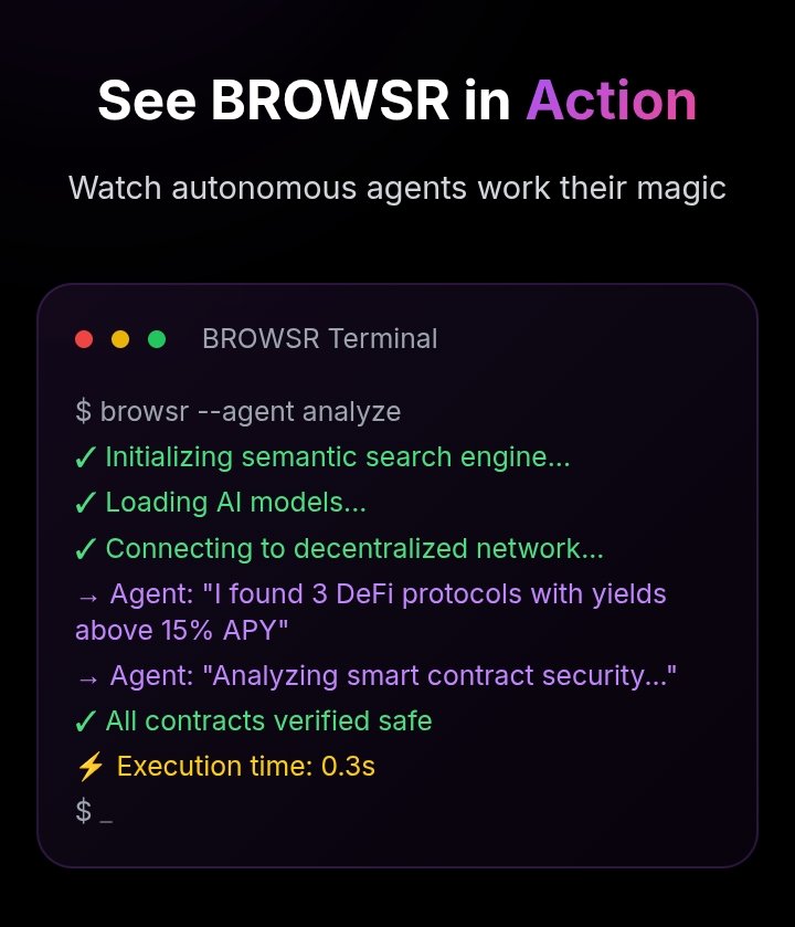 Interpreting raw blockchain data is difficult. Browsr uses semantic tools to break it down, and $BRWS holders gain access to insights others often miss.
