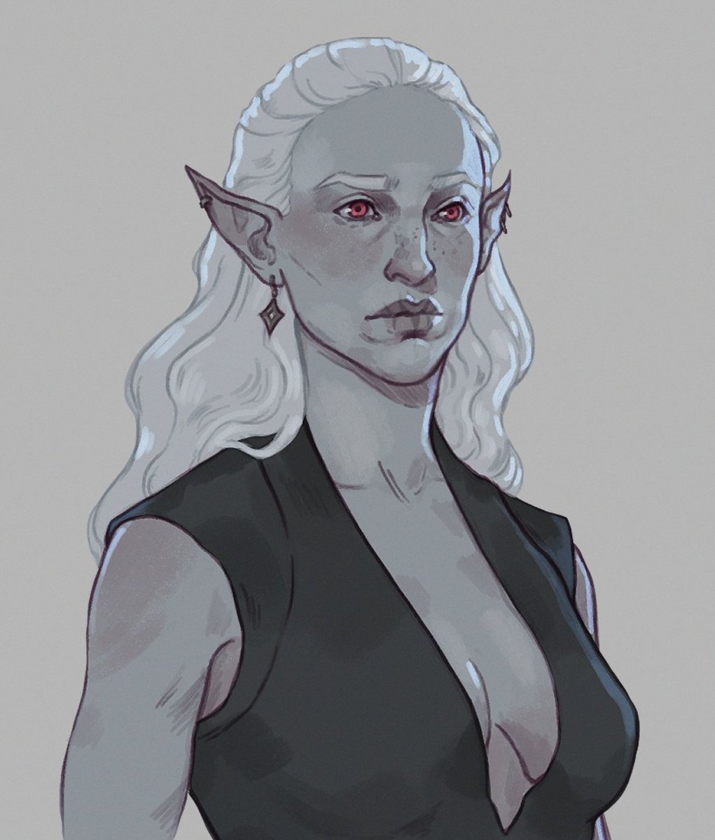 polaeart's tweet image. And btw I finished the honour run of BG3 (like a month ago actually) and this is the girlie who had the (hehe) honour - meet Ankorra!!
—
#BG3 #TAV