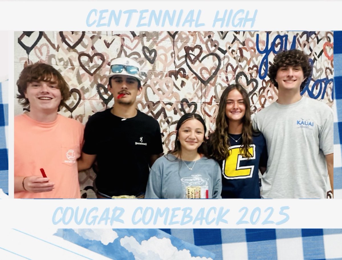 wcsCHS's tweet image. Cougar Nation, from new year goals to CCR plans, the future’s bright for our students at CHS! 💙🩵💙🩵