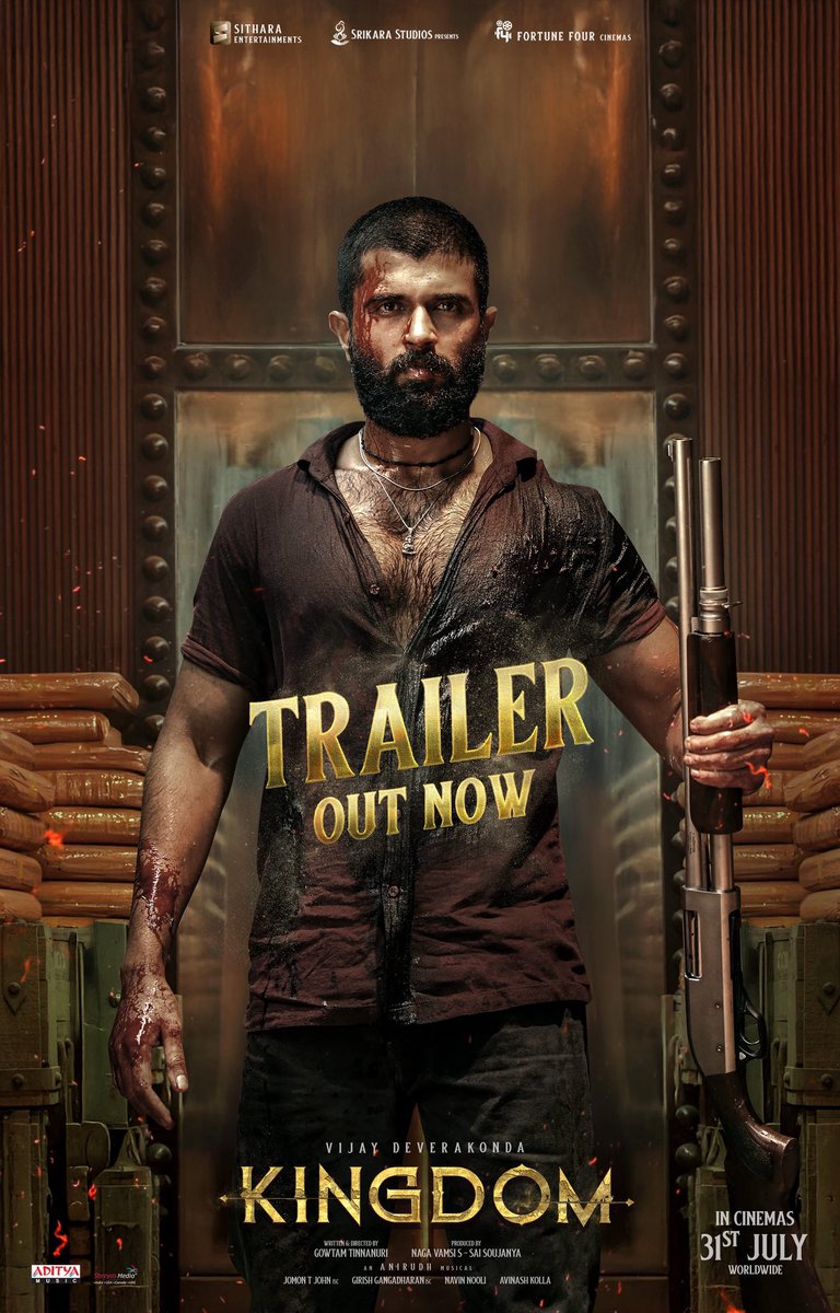 ursniresh's tweet image. In the #Kingdom of fire and fury, a new ruler will rise 🔥
▶️ youtu.be/xqdXSA8hNI4
#KingdomTrailer is out now.
@TheDeverakonda @anirudhofficial @gowtam19 @ActorSatyaDev #BhagyashriBorse @dopjomon #GirishGangadharan @vamsi84 #SaiSoujanya @NavinNooli @artkolla @NeerajaKona