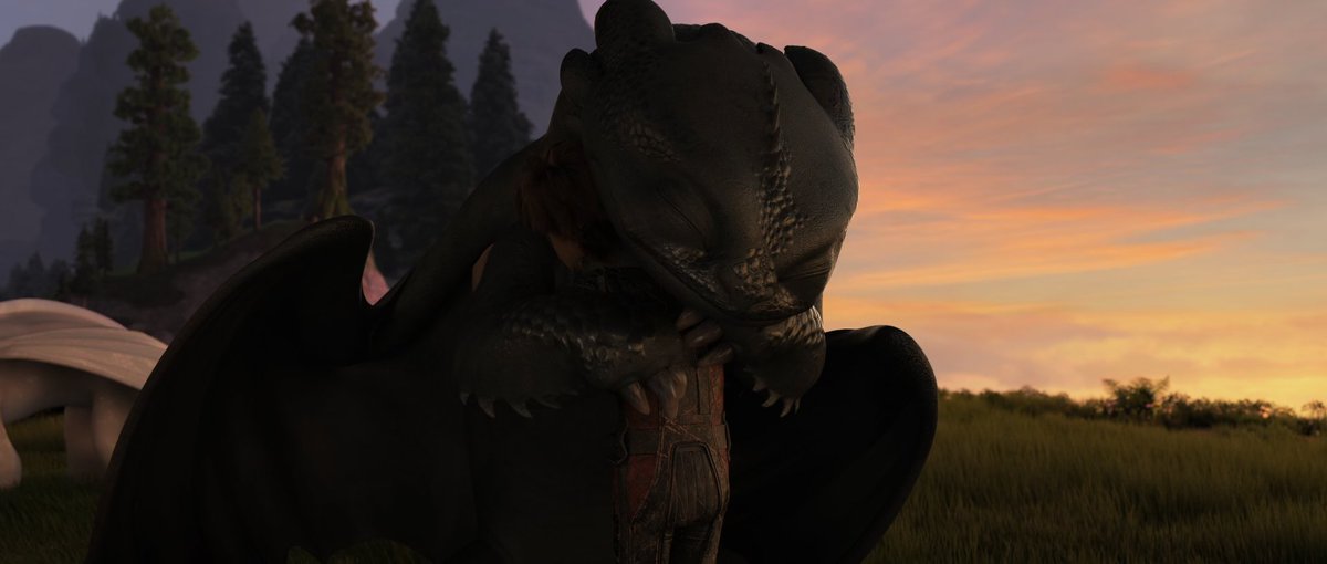 antheoaltm's tweet image. “You've looked after us for long enough. Time to look after yourselves.”
That moment when Toothless realized — his best friend was saying goodbye.