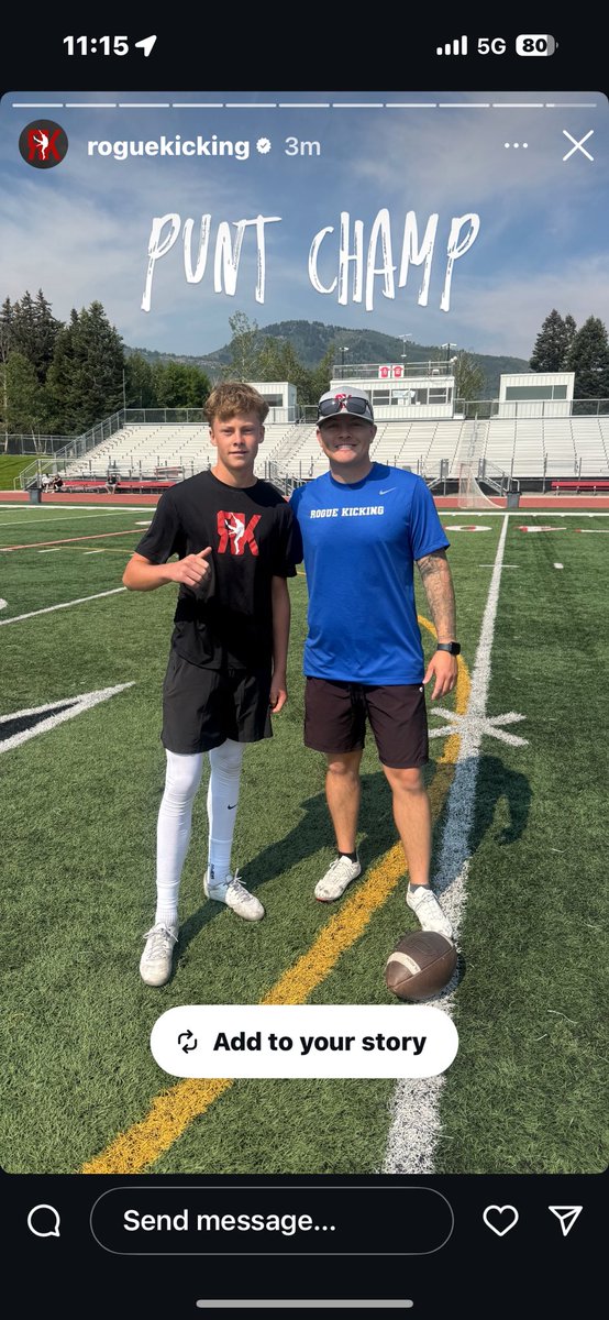 Tyler Curran (@tylercurran07) on Twitter photo Had an amazing day at <a href="/Chris_Sailer/">Chris Sailer Kicking</a> kicking camp with <a href="/RogueKicking/">Coach Jax / Rogue Kicking</a> hosting it. I won the punt comp into the wind. My FG’s were great in warmups but in the LMS I hit my first bad ball of the day just left. My KO’s are getting better hitting 62 and 64 in comp
<a href="/Josh_Montzingo/">Josh Montzingo</a> Had an amazing day at <a href="/Chris_Sailer/">Chris Sailer Kicking</a> kicking camp with <a href="/RogueKicking/">Coach Jax / Rogue Kicking</a> hosting it. I won the punt comp into the wind. My FG’s were great in warmups but in the LMS I hit my first bad ball of the day just left. My KO’s are getting better hitting 62 and 64 in comp
<a href="/Josh_Montzingo/">Josh Montzingo</a>