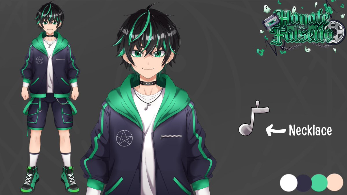 HayateFalsetto's tweet image. ~ PINNED POST ~
Hey everyone! I'm Hayate Falsetto, VTuber / VSinger 🎙️👻
A ghostly idol back from the grave to haunt hearts and mind with my voice~
Enchanting minds, weaving a spectral harem... 💫
Catch me on Twitch & YouTube! under the same name !! 💚