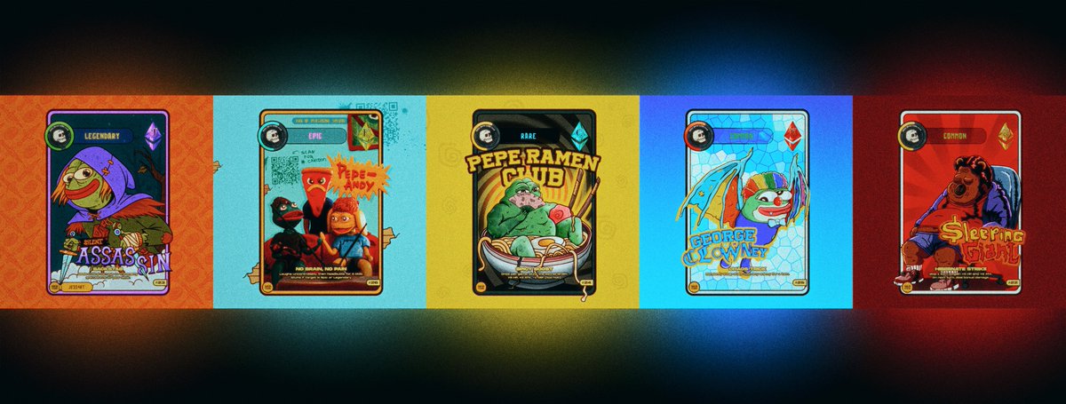 scream_vision's tweet image. Just add 1... No, 2? NO! 5 new cards to the SBGC Card collection on @wieldlabs
๐ก New Legendary card! Collab with Jess Art (2022)
๐ฃ New Epic!
๐ต New Rare!
๐ข New Common cards!
Enjoy! And TEST YOUR LUCK!
vibechain.com/market/skullboโฆ