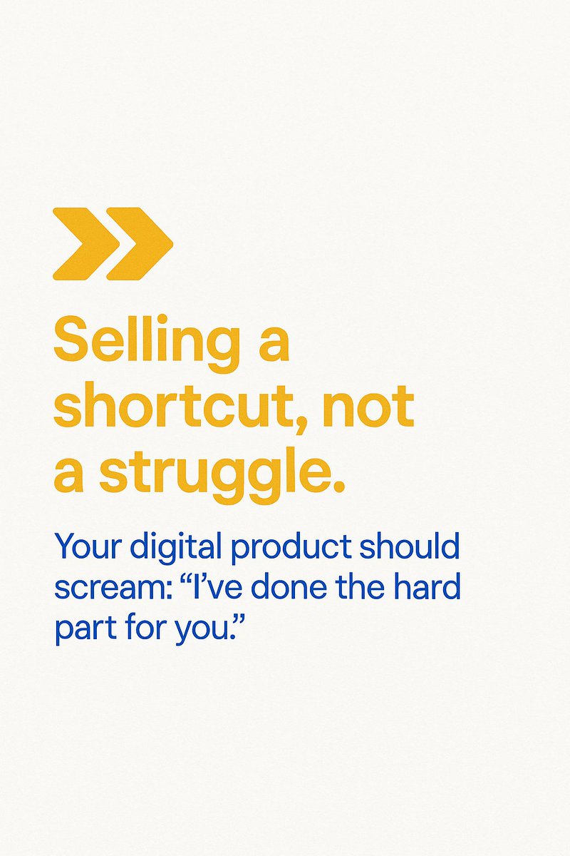 NeonHustles's tweet image. ⏩ Sell a shortcut, not a struggle

People don’t want to climb the mountain.
They want the helicopter ride.
Make your product say: “I did the hard part. Here’s the easy button.”
#DigitalProductTips #SellSolutions #OnlineBusiness