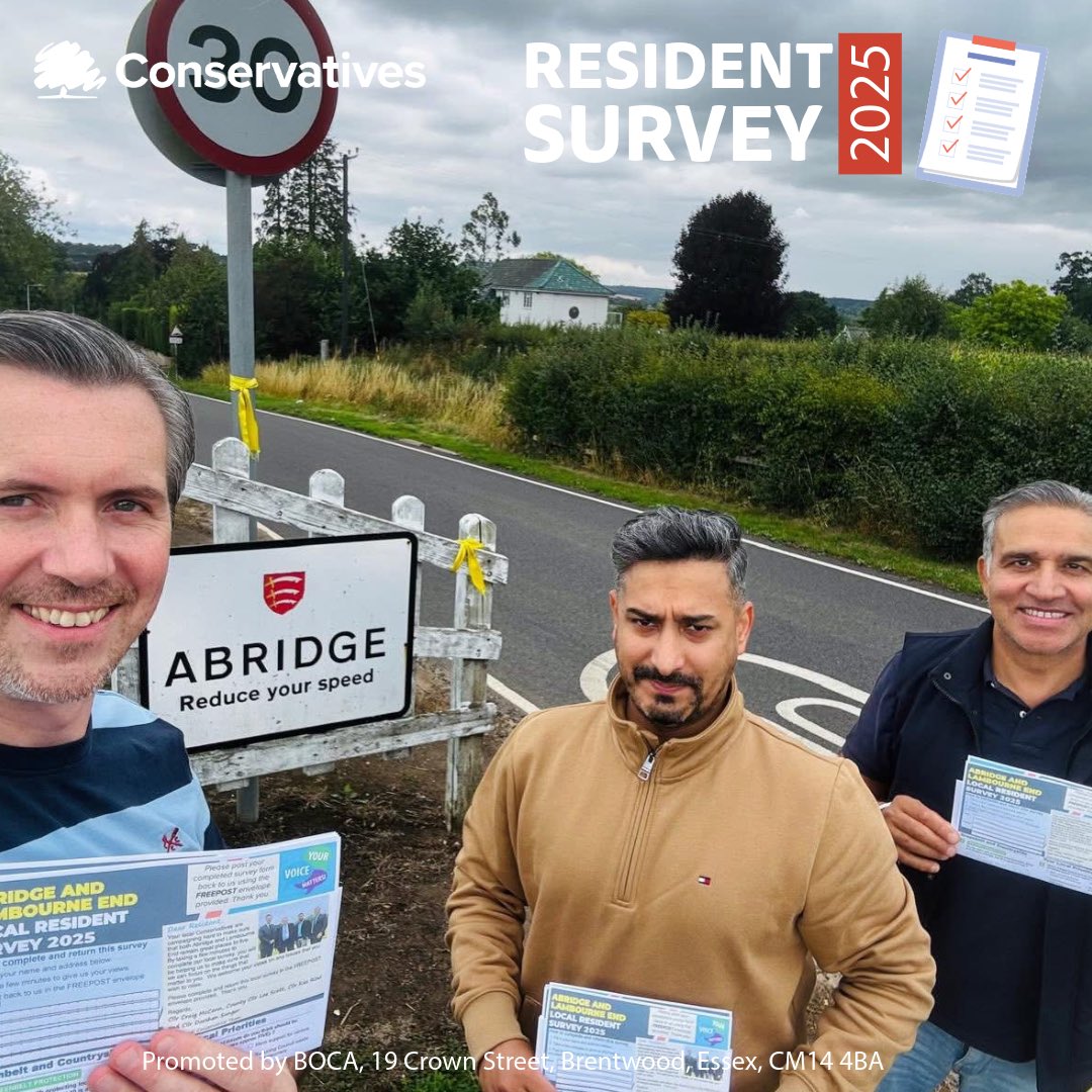 Today our local team of Councillors - Cllr Craig McCann, Cllr Kaz Rizvi &amp; Cllr Darshan Sunger were out across Lambourne delivering their Resident Survey. They will be sharing the results shortly. <a href="/followers/">はうはう</a> #ChigwellLambourne #WeAreListening #Conservatives