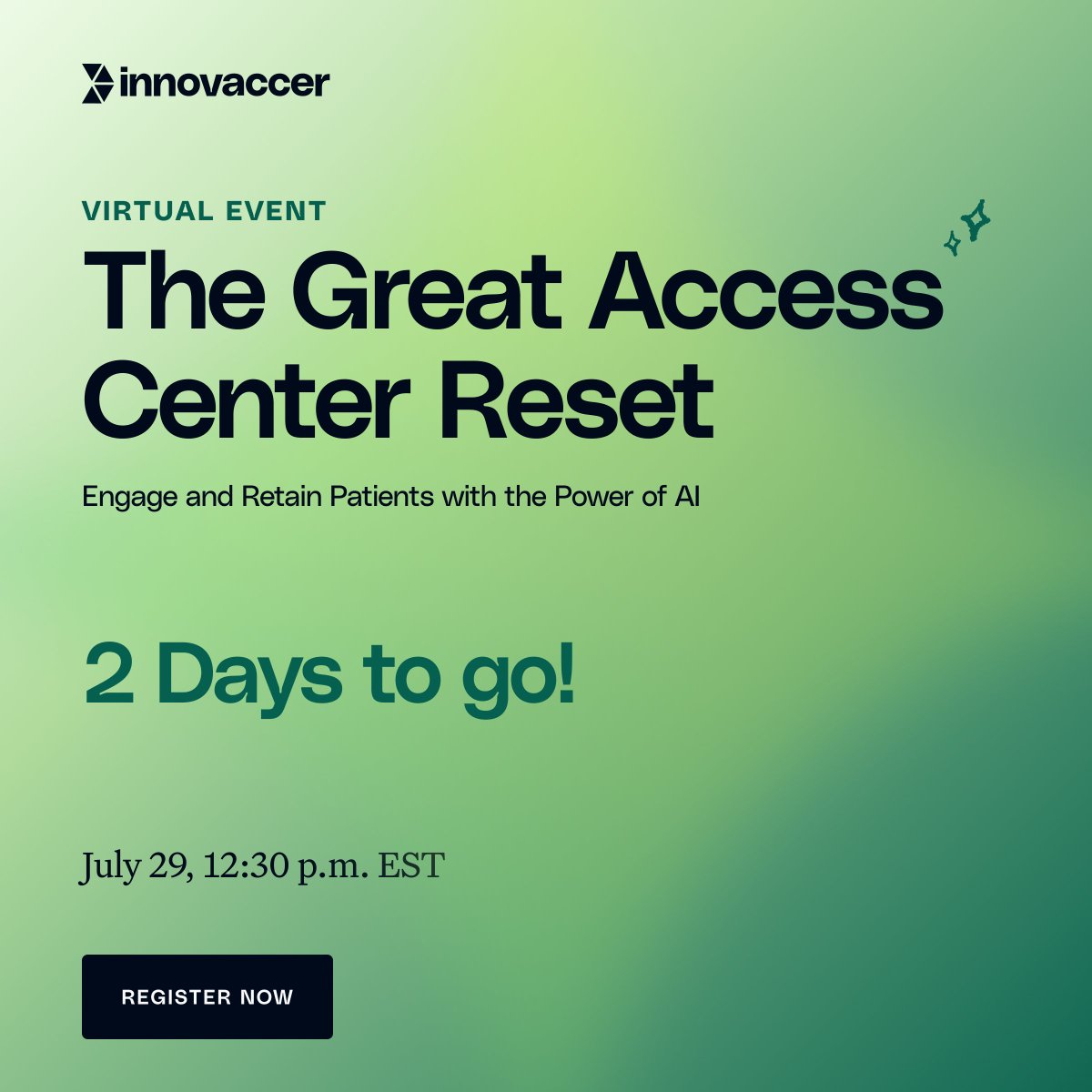 2 Days to go! 

The Great Access Center Reset reveals how AI stops patient leakage and captures missed referrals. Learn proven strategies from healthcare leaders transforming access operations.

🚀Register now: lnkd.in/gK4vfunJ

#HealthcareInnovation #PatientAccess