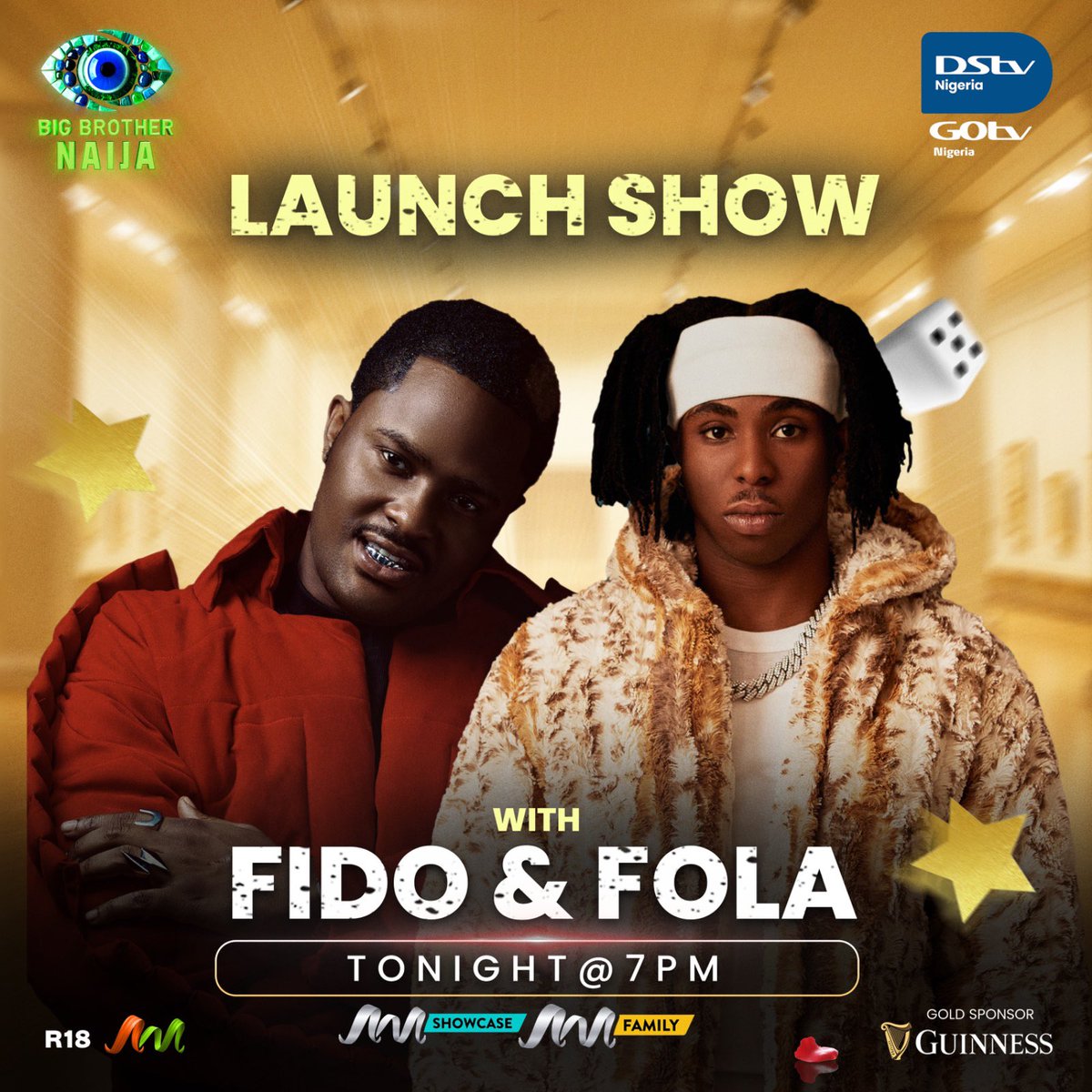 Entdaily001's tweet image. Get ready, because joy, vibes, and non-stop entertainment are coming your way tonight! π
The Launch Show of Big Brother Naija Season 10 kicks off tonight at 7 pm on GOtv CH 49 β and you donβt want to miss the grand entrance of the housemates, the drama, and all the surprisesβ¦