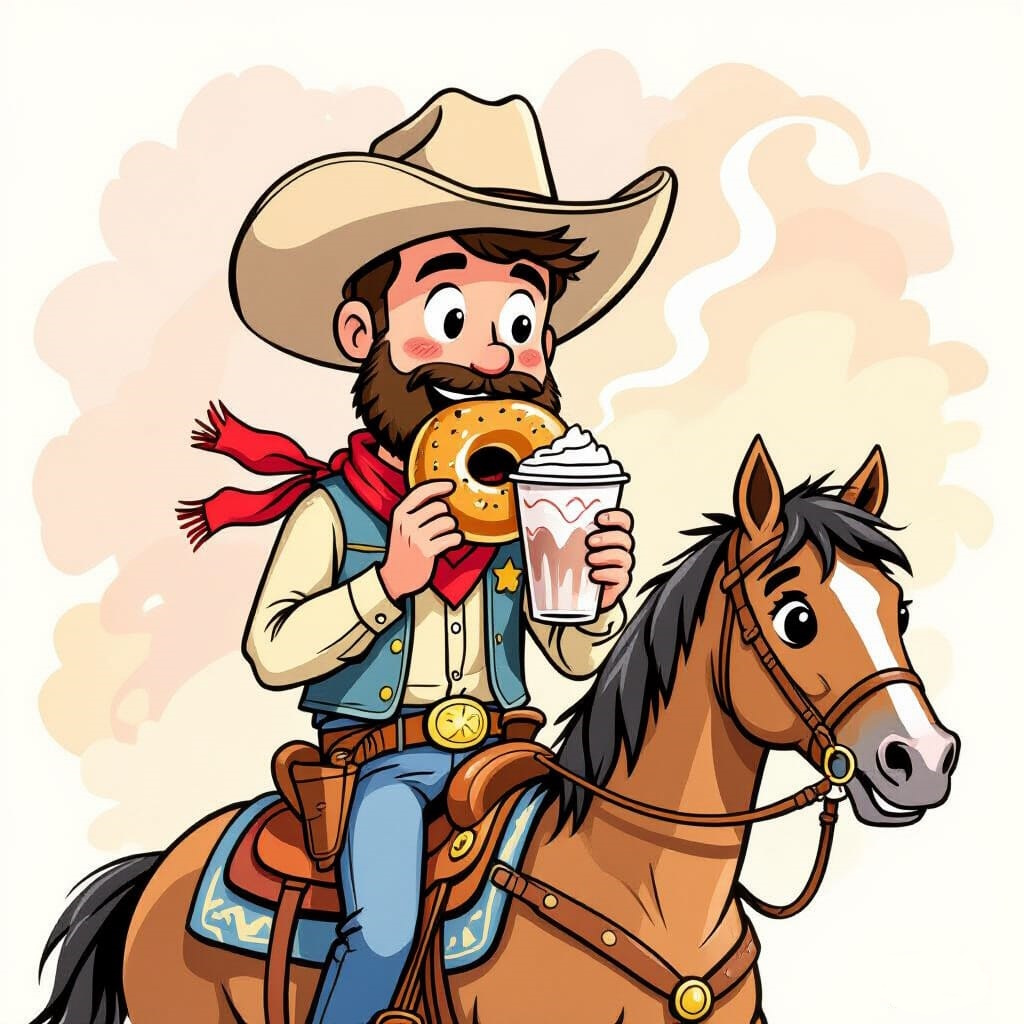 TaylorRGrayAuth's tweet image. Happy Day of the American Cowboy, Bagelfest Day, and Coffee Milkshake Day Everyone!
#dayoftheamericancowboy #bagelfestday #nationalcoffeemilkshakeday #dailyholidays
Image by HiDream I1 Fast At NightCafe creator.nightcafe.studio