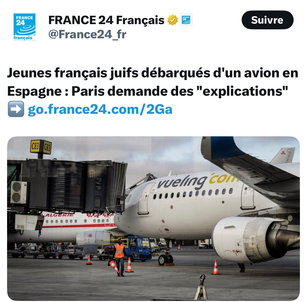 ibalkany's tweet image. Il était temps...
Le moins que l'on puisse dire c'est que le #QuaidOrsay et l'#Élysée n'ont pas été vraiment "réactifs"...🇫🇷
Est-ce de l'incompétence, de la bêtise, de l'indifférence ou de l'antisémitisme ??😩
Vous avez trois heures pour en décider ! 🤨
#MacronLaHonte #Vueling