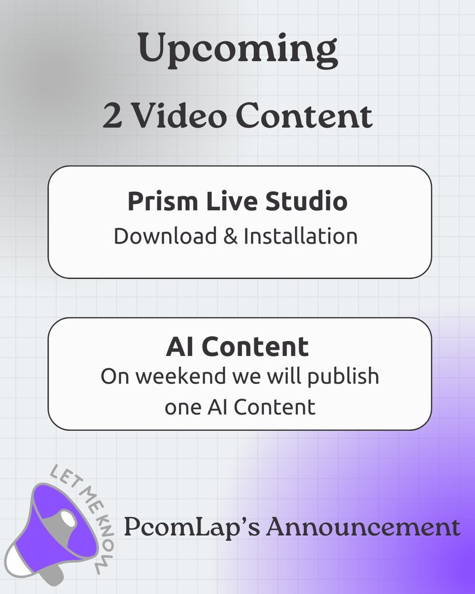 PComLap's tweet image. 🚨 4 New Videos Coming on PcomLap!
🎁 Surprise Short
⚙️ Windows Settings 1
📥 Prism Live Studio Install
🤖 Weekly AI Drop
🔥 Stay updated &amp;amp; watch full content here 👇
📺 youtube.com/@PcomLap
#TechTips #AItools #PcomLap #Shorts
