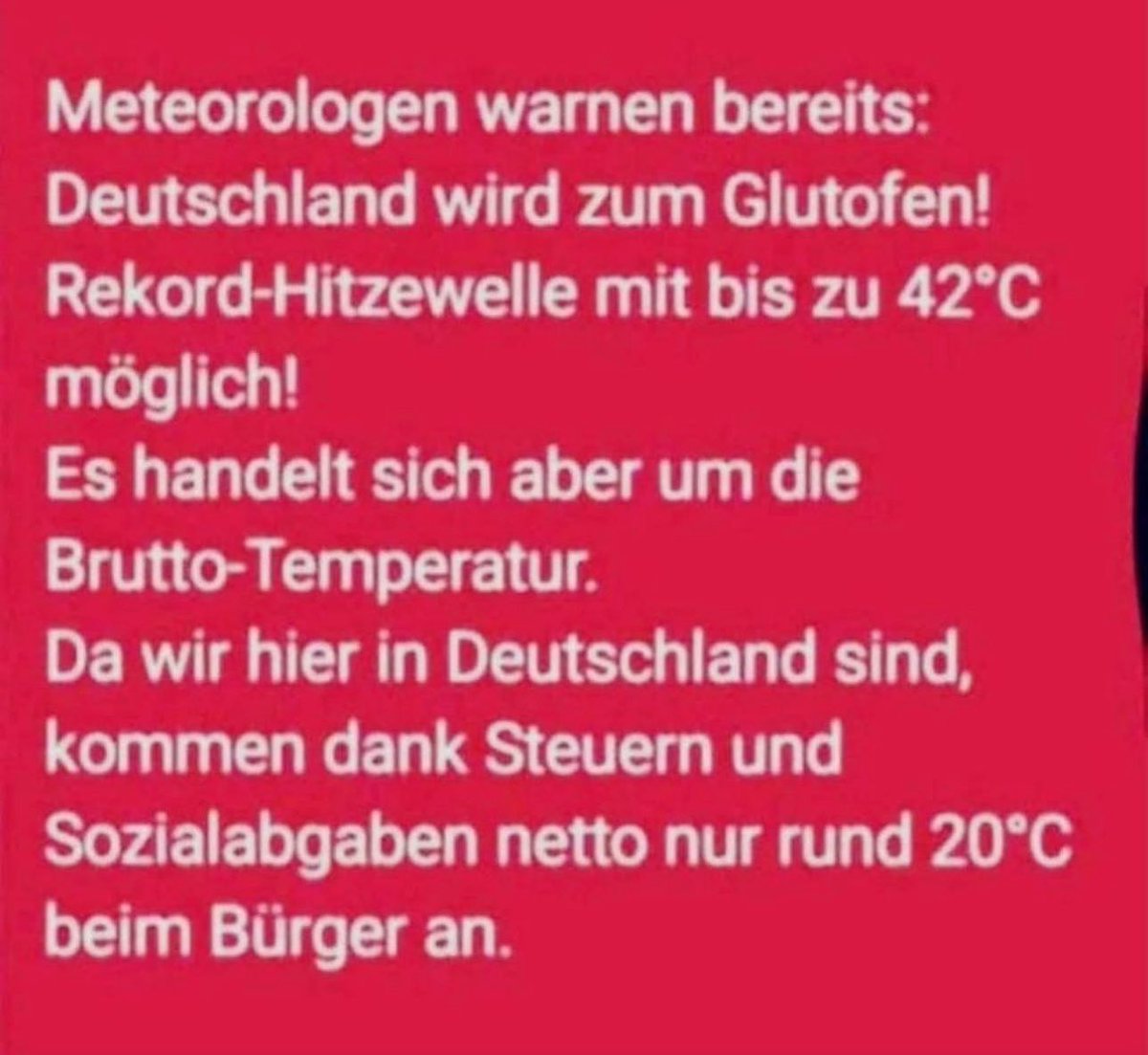 DocSonja's tweet image. Darum spüren wir nichts vom Höllensommer…