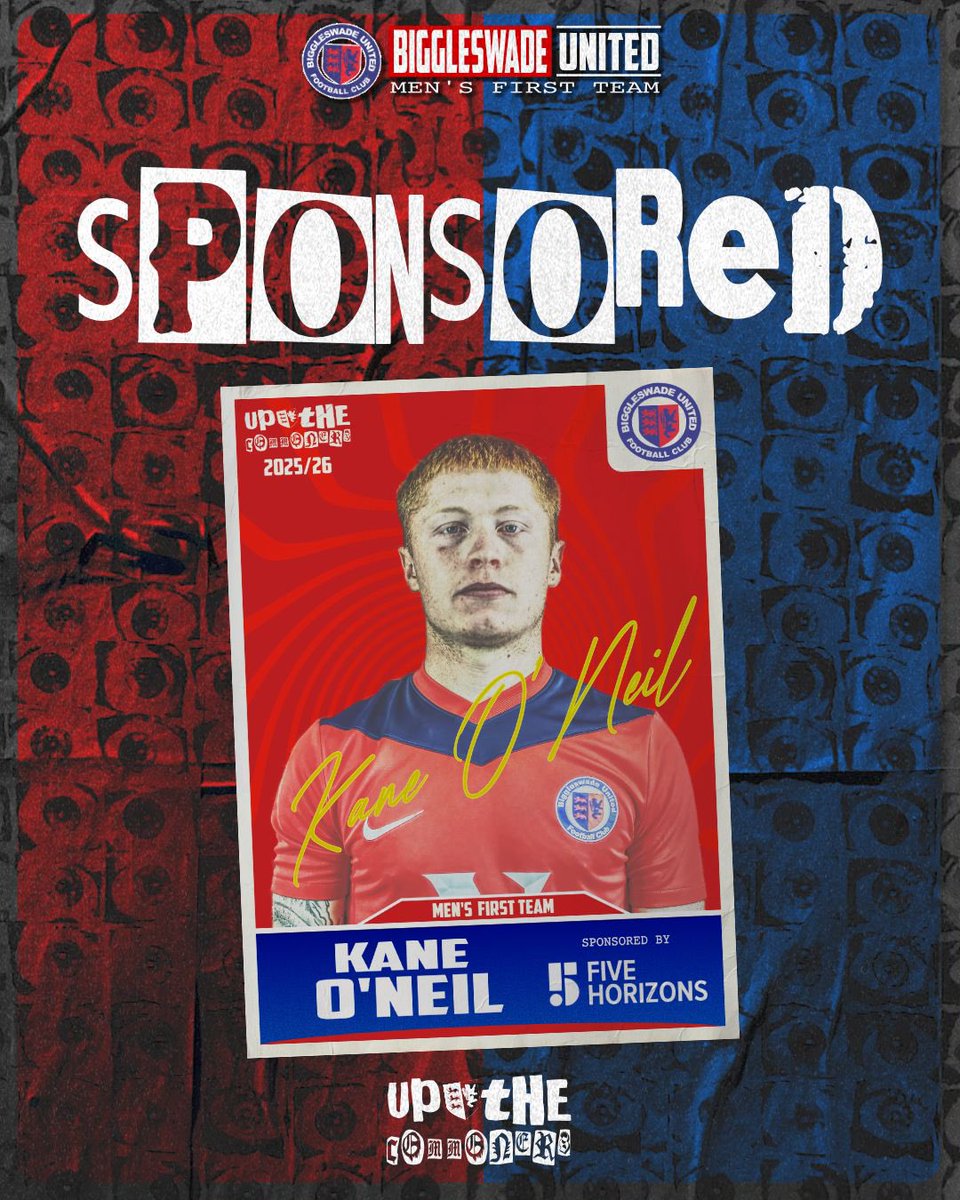 Biggleswadeutd's tweet image. THANK YOU 👏🏻
We would like to thank Five Horizons for sponsoring Kane O’Neil for the 2025/26 Season!
Your support means so much to us!!