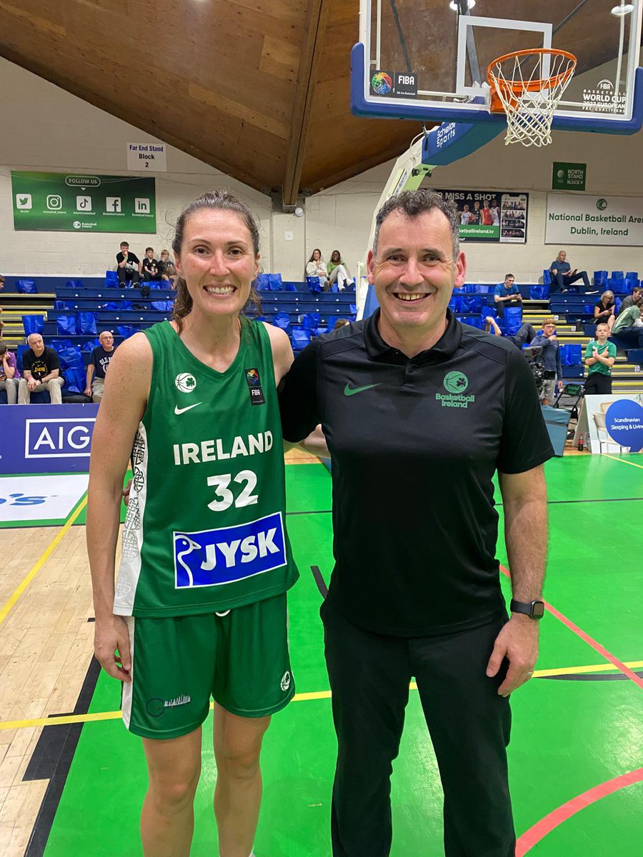 Great win for Ireland senior ladies. Congrats Lorraine, full debut and 4 points. Congrats James on another brilliant coaching job 💪🏀. Great buzz in St Paul’s for ye both🏀🏀🏀