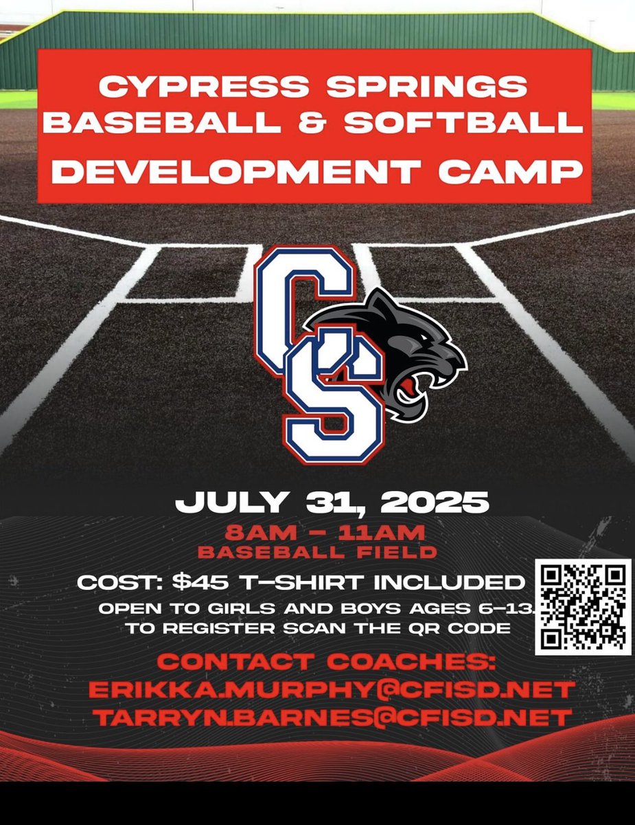 Panthers Baseball (@cyspringsbsb) on Twitter photo Reminder! This will be a fun-filled time! Parent/guardians..  If you’re interested in playing HS Baseball  @ Springs. Let’s go! Reminder! This will be a fun-filled time! Parent/guardians..  If you’re interested in playing HS Baseball  @ Springs. Let’s go!