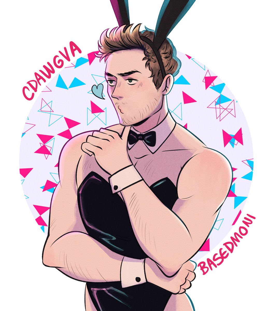 based_moni's tweet image. Time to share an old doodle of @CDawgVA from 2020 that I still love LMAO