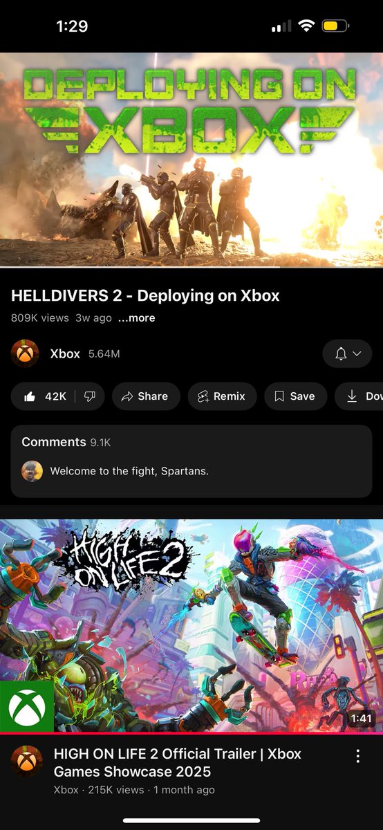 DeltaHalo117's tweet image. The Xbox launch trailer for HellDivers 2 destroyed the PS5 launch trailer in a matter of weeks you love to see it 😎