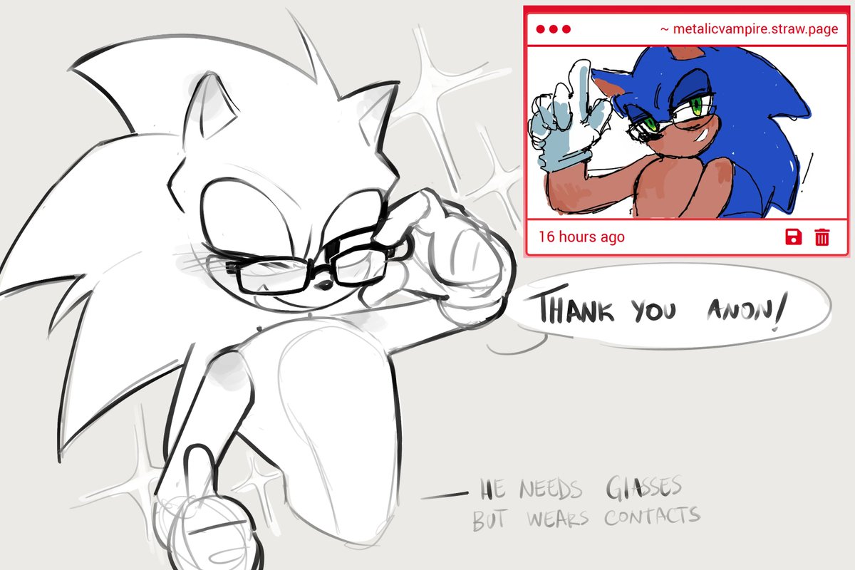 MetalicVampire's tweet image. Thank you Anon! Ur draw make me soo happy !!1
#SonicTheHedgehog