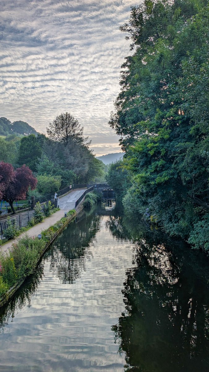 Beautiful evening along Rochdale Canal in Hebden Bridge when I arrived on foot this week.