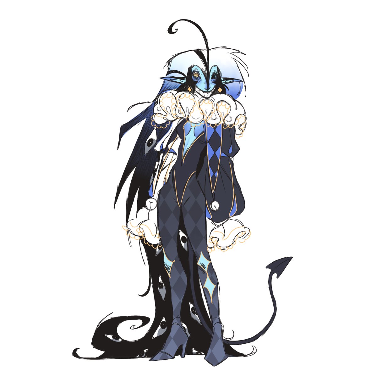 BumbleLovesDuck's tweet image. Ugly shamil design I tried last night