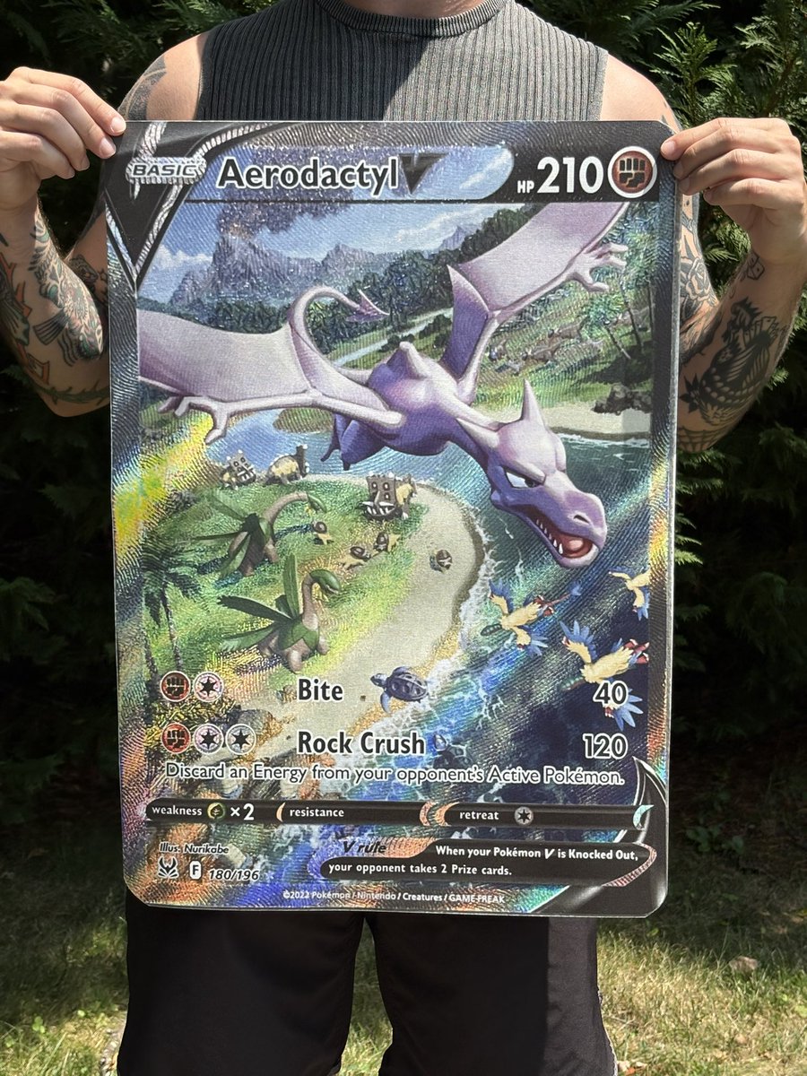 SecretRarePrint's tweet image. Summer is here and so are these beautiful hand cut metallic canvas Pokemon card prints
Human body for scale!!! Soon for sale!!!
Giveaway this week 🏆
Shoot us a follow and comment what card you would want to see printed for you 🤩