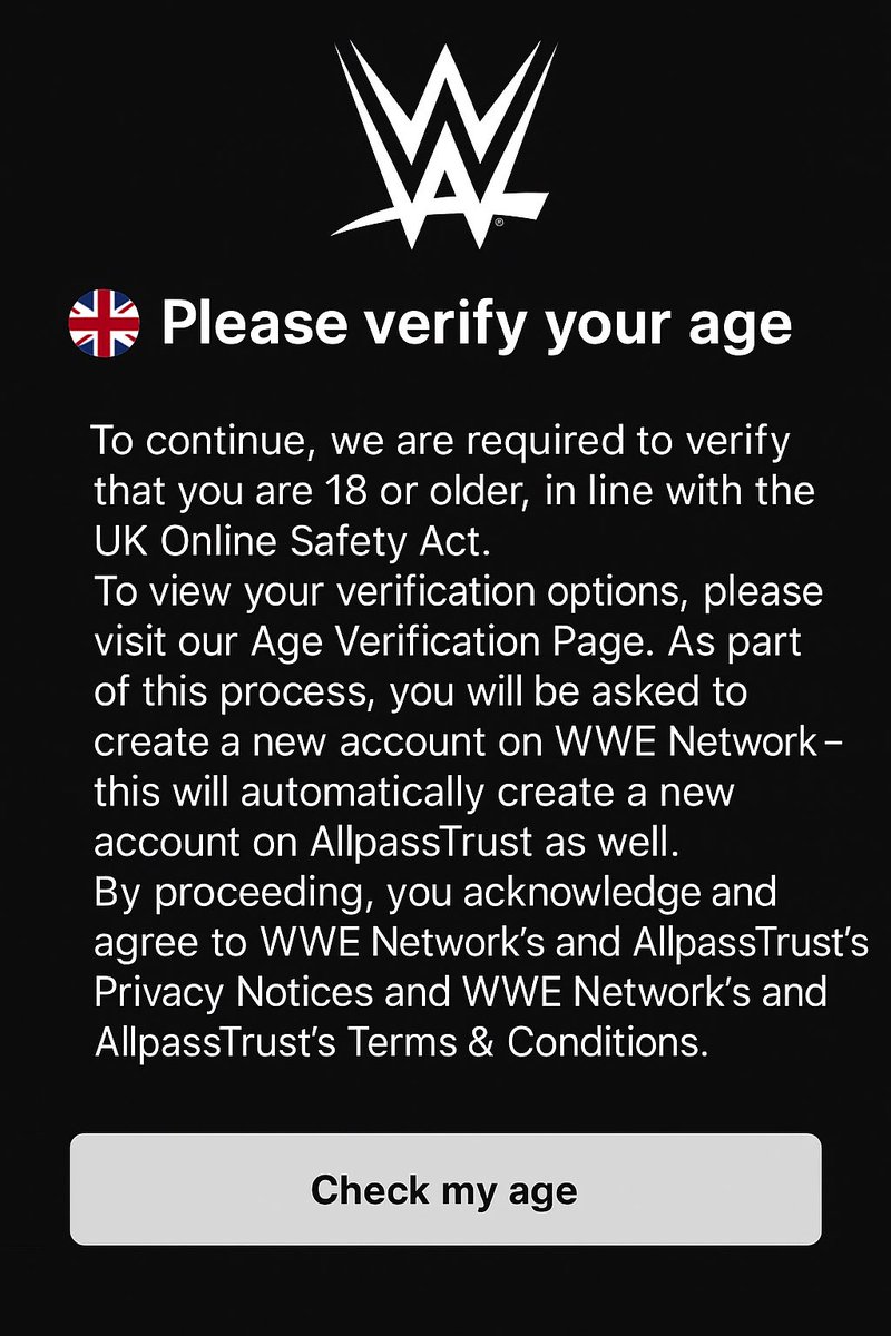 This UK law is going too far now.. 

Tried to Watch HBK Vs Undertaker at WM25 and it said it’s “Sexual” like yeah I know but let me watch it bro!