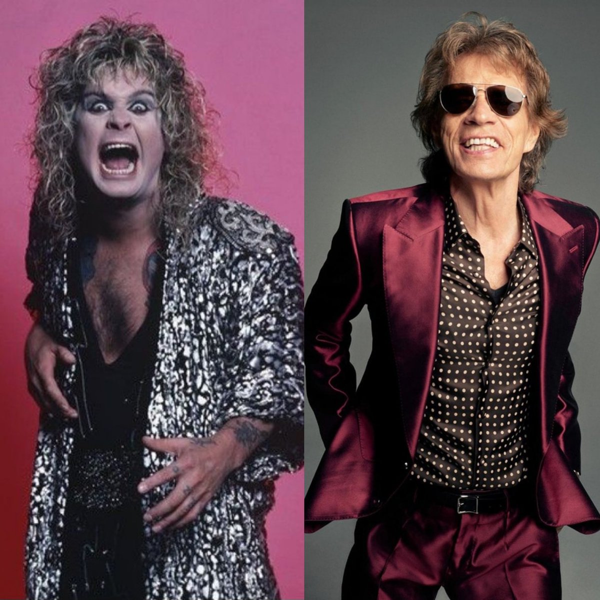 NDi3go's tweet image. Par de Idolos de Rock 🤘
Ozzy Osbourne esta reuniendose con otros idolos que nos han dejado y Mick Jagger Cumpliendo 82 años 💪
Aparte de crear estilos que originaron e Inspiraron muchos otros, tambien son ejemplos de como Vivir la Vida y/o Morir Feliz haciendo lo que Amas! 🙌