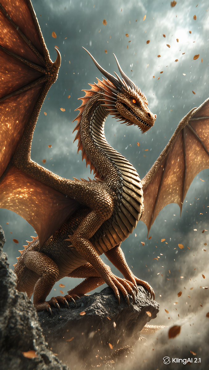 PixMotionAI's tweet image. Upon a rock, a dragon stirs, wings unfurled to chase the dawn. Thanks to @Kling_ai for breathing life into this mythical moment. #DragonAwakening #Kling_ai #FantasyArt #AIArt #ai #dragon