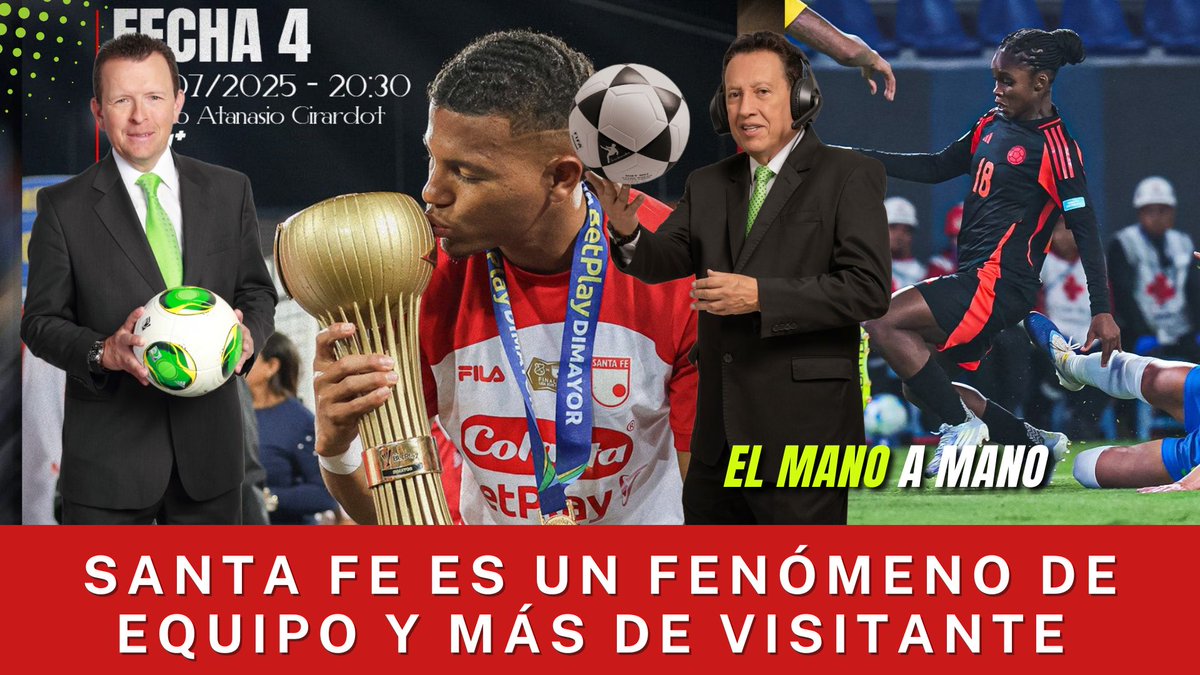 Santa Fe es un gran equipo de visitante y Nacional no puede con el equipo cardenal.

Clic aquí al Mano A Mano 👇
youtu.be/DmWQOnWI2lY?si…