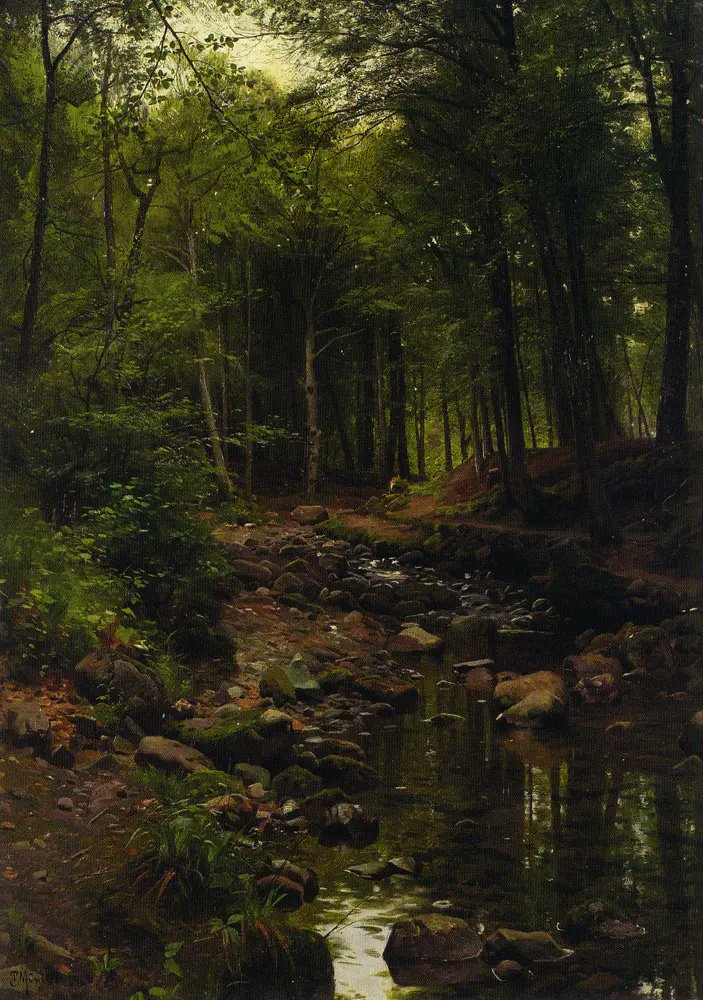 Peder Mørk Mønsted - "Forest landscape"