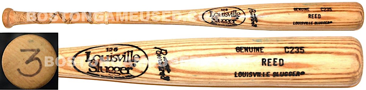 soxbats's tweet image. Happy birthday to former @redsox Jody Reed who played 6 years for the Sox and finished third in the ROY voting in 88. A game used bat from our collection, one of over 580 different sox players, check it out at bostongameused.com