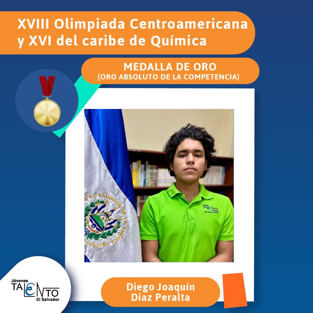 PJOVENESTALENTO's tweet image. 🧪🇸🇻 ¡El Salvador brilla en la Olimpiada Centroamericana y del Caribe de Química 2025! 🌎✨
Nos complace compartir los excelentes resultados obtenidos por la delegación salvadoreña en la XVIII Olimpiada de Química de Centroamérica y XVI del Caribe,
Estudiante del#OCCQ2025