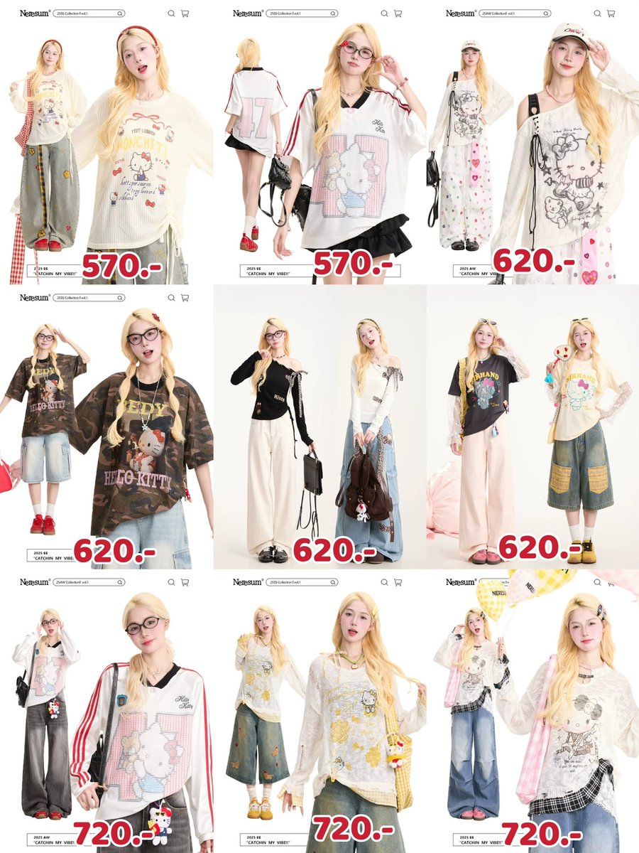 🎀 pre - order Neresum x Hello kitty

👚 Size : S M L
✊🏻 รับมัดจำทุกตัว !
📮 ลทบ 35 / ems 50

🚚 รอสินค้า 10-20 วัน หลังปิดรอบ

💬 สอบถาม / สั่งซื้อ DM
#ตลาดนัดซานริโอ้ #ตลาดนัดSanrio
#พรีออเดอร์จีน #เสื้อผ้า