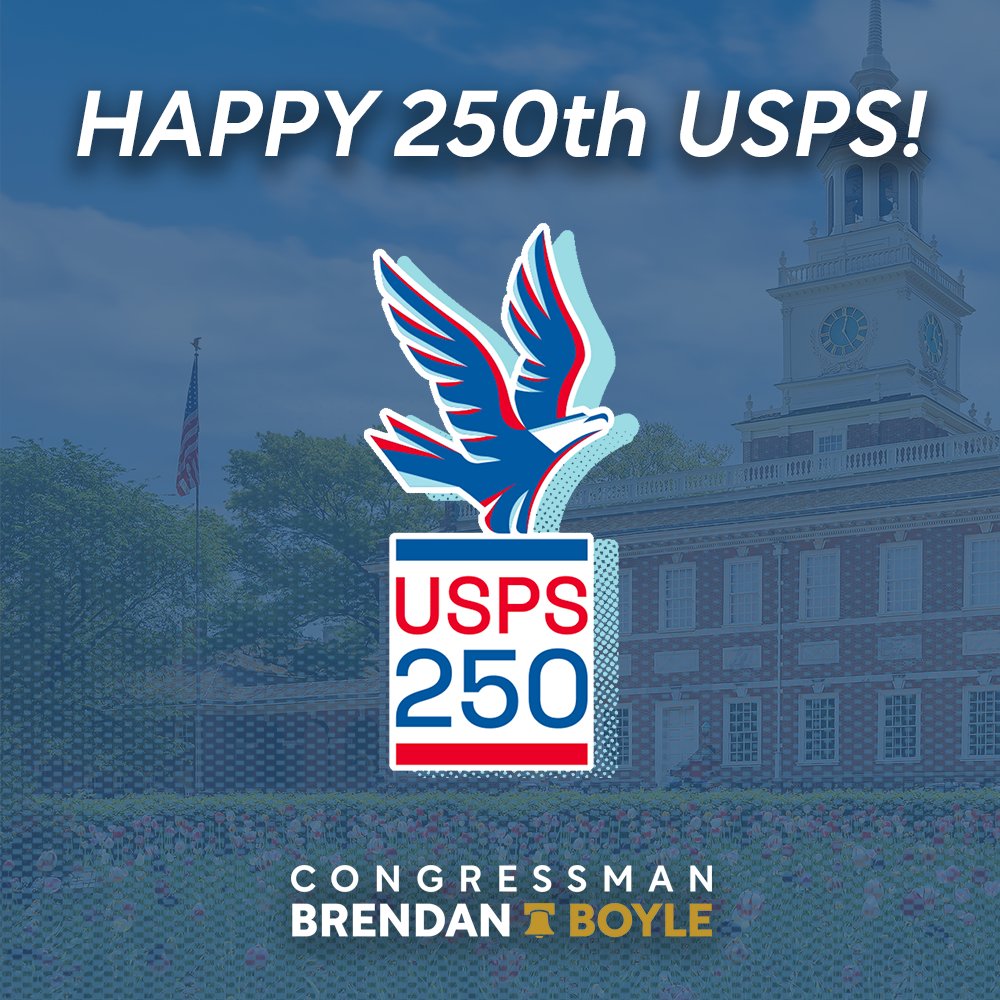 250 years ago today, the USPS was founded by the Second Continental Congress in Philadelphia, appointing Benjamin Franklin as our nation’s first Postmaster General.

Since then, this essential institution has connected every corner of America. I’m proud to support USPS in