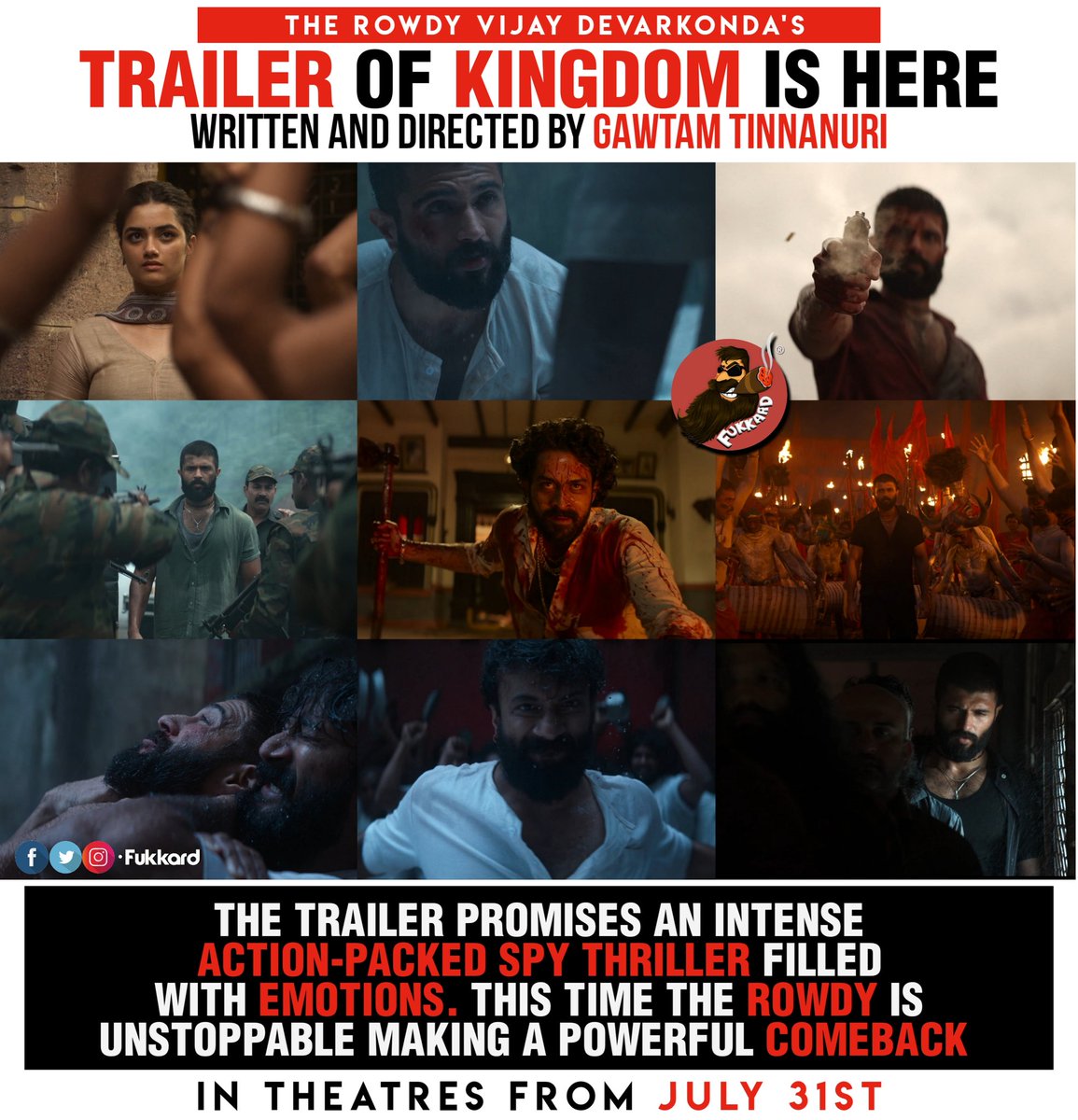 Fukkard's tweet image. #VijayDeverakonda & #SatyaDev Starrer #Kingdom Trailer is here
youtu.be/xqdXSA8hNI4?si…
#KingdomTrailer
#KingdomOnJuly31st