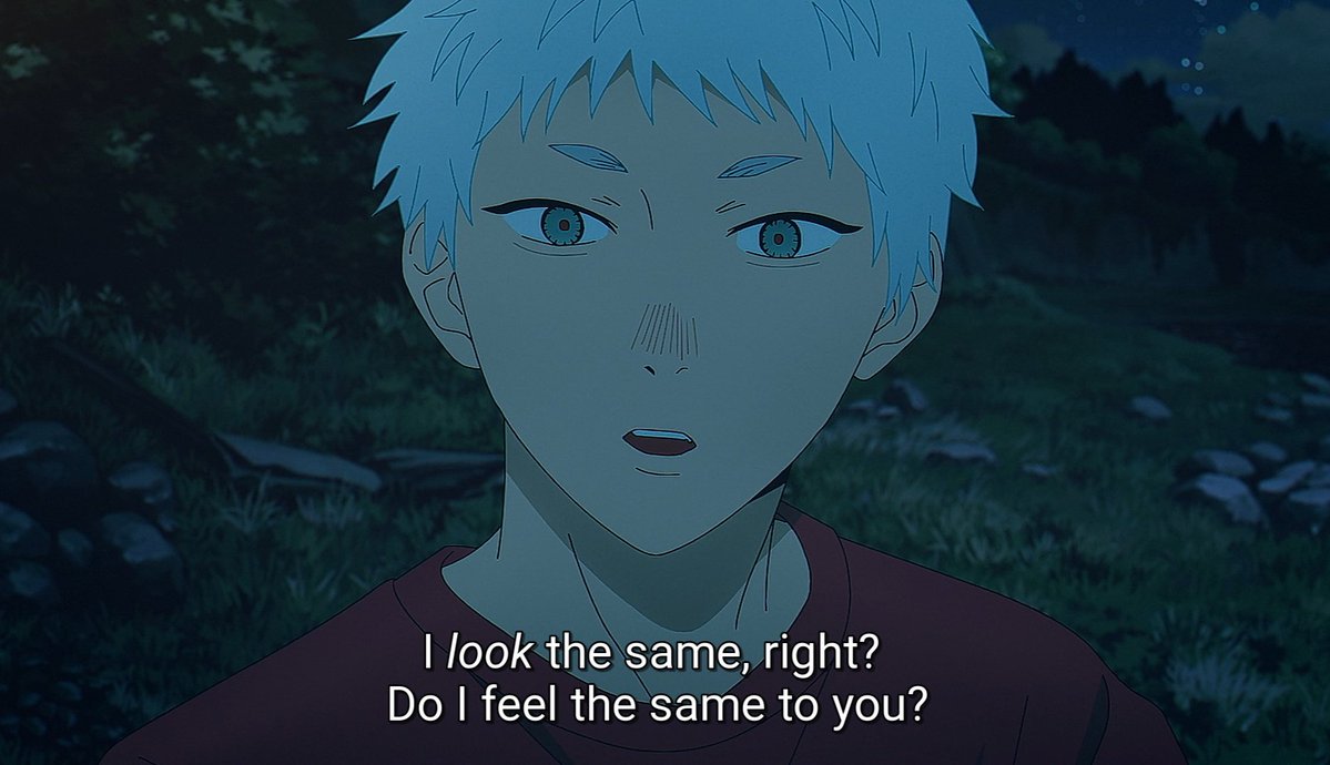 suwatsonn's tweet image. Oh, he blushed hard even in the dark πββοΈπ©΅
#ε
γζ»γγ ε€
#TheSummerHikaruDied
#HikarugaShindaNatsu