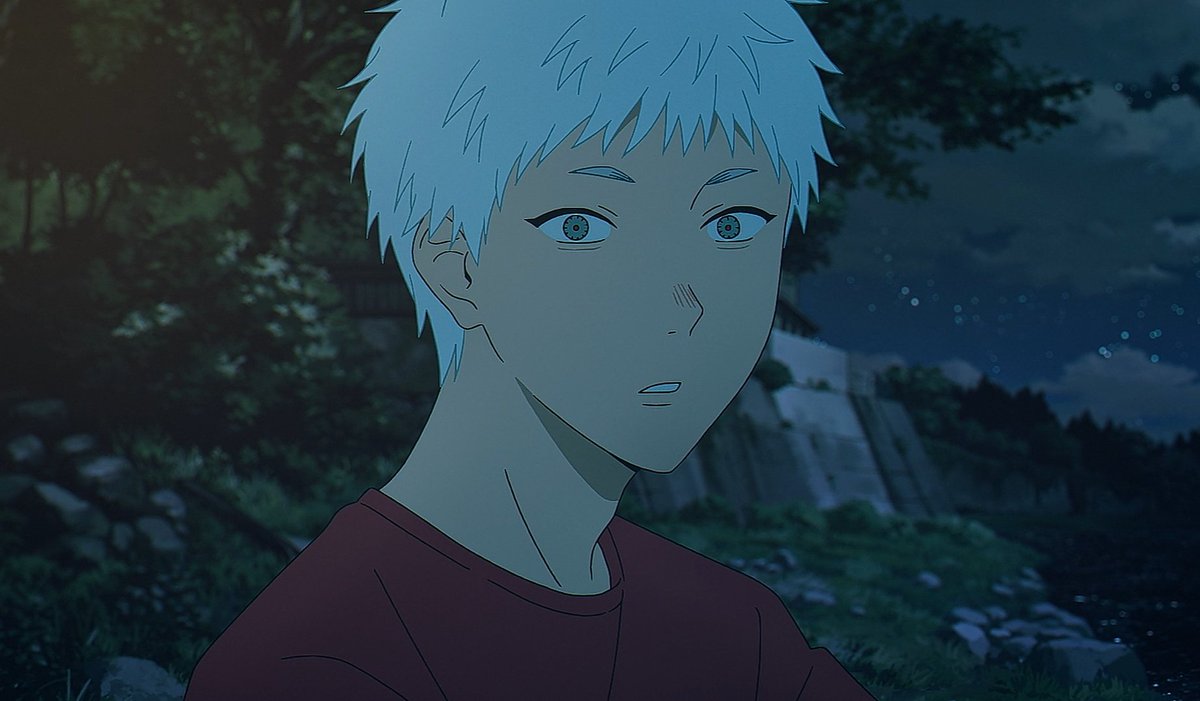 suwatsonn's tweet image. Oh, he blushed hard even in the dark πββοΈπ©΅
#ε
γζ»γγ ε€
#TheSummerHikaruDied
#HikarugaShindaNatsu