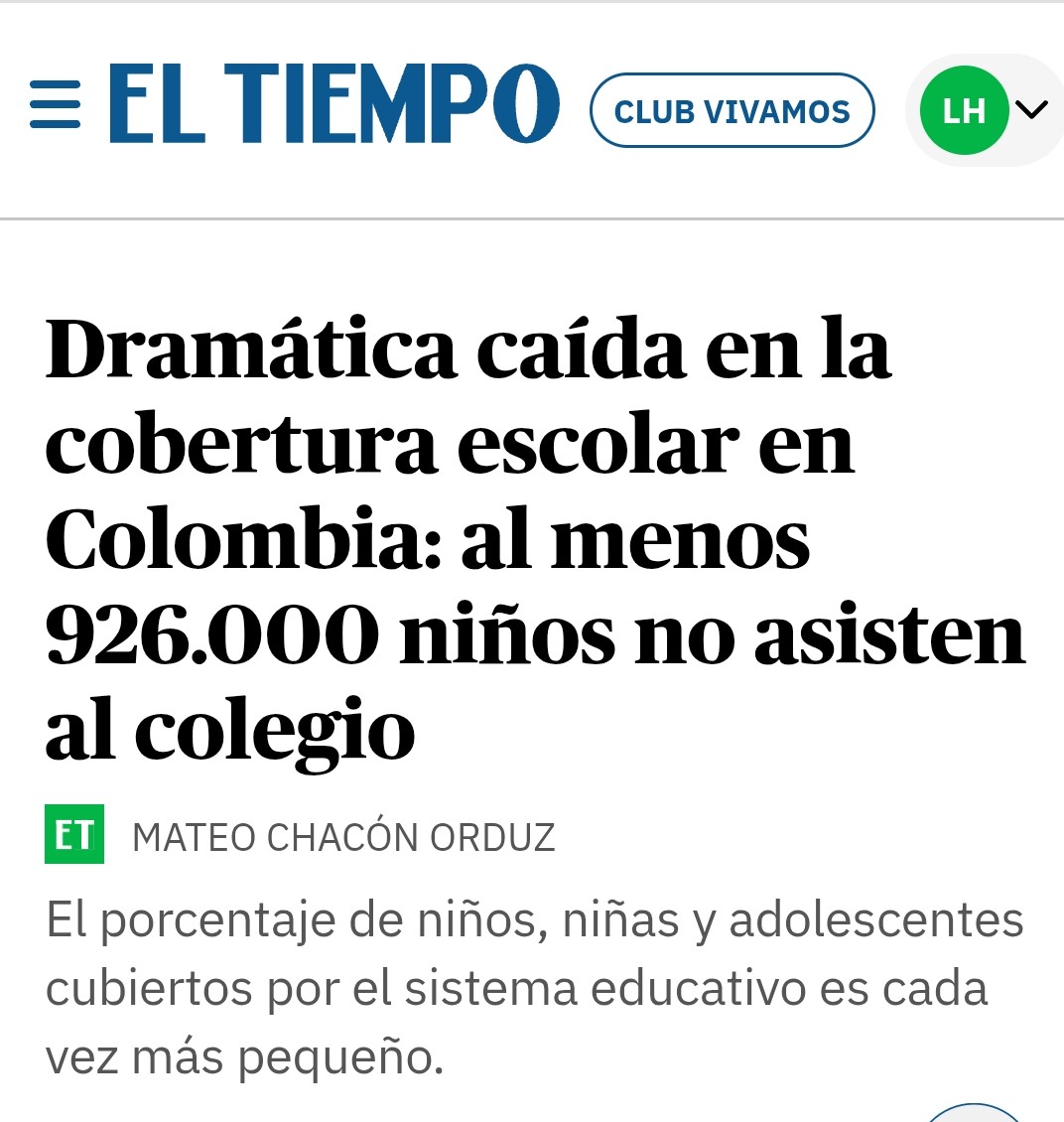 ljhernandezf's tweet image. La deserción escolar en niños niñas y adolescentes es un desastre social, estos jóvenes están en mayor riesgo de abuso de psicoactivos, embarazos no deseados, malnutricion, lesiones de causa externa y afectación de su salud mental. Esto amerita un Consejo de Ministros . Qué…