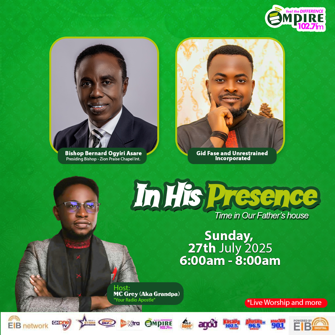 empire1027fm's tweet image. This Sunday on #InHisPresence with @mcgrey

#empirefm
#EIBNetwork