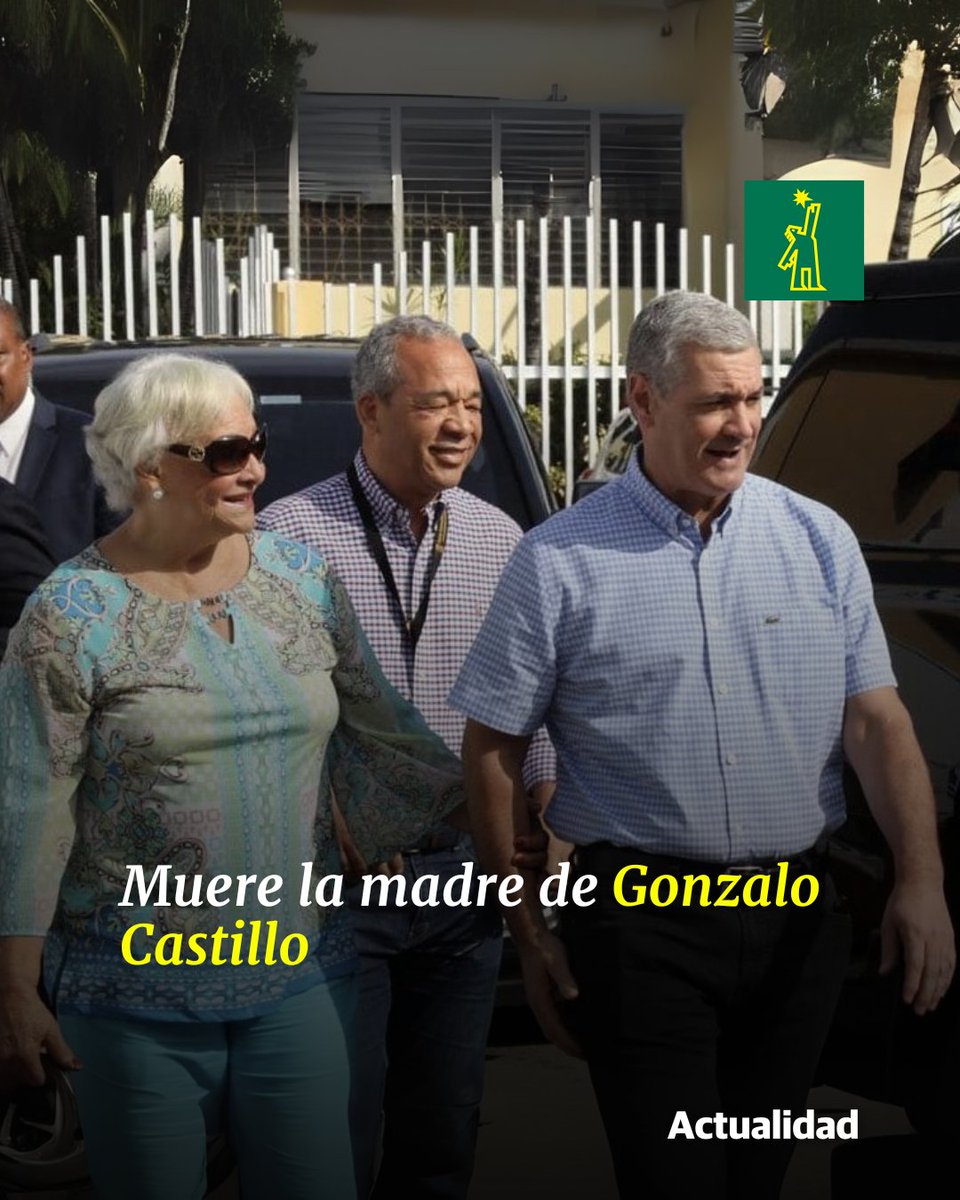 DiarioLibre's tweet image. 🗳 |#PolíticaDL| "Con profundo dolor, informo el fallecimiento de mi madre, Miriam Terrero, la noche del 25 de julio", informó Castillo este sábado, a través de su cuenta oficial de X.
ow.ly/Z5Ks50WvFkE
#DiarioLibre #GonzaloCastillo #MiriamTerrero #PLD #NacionalDL