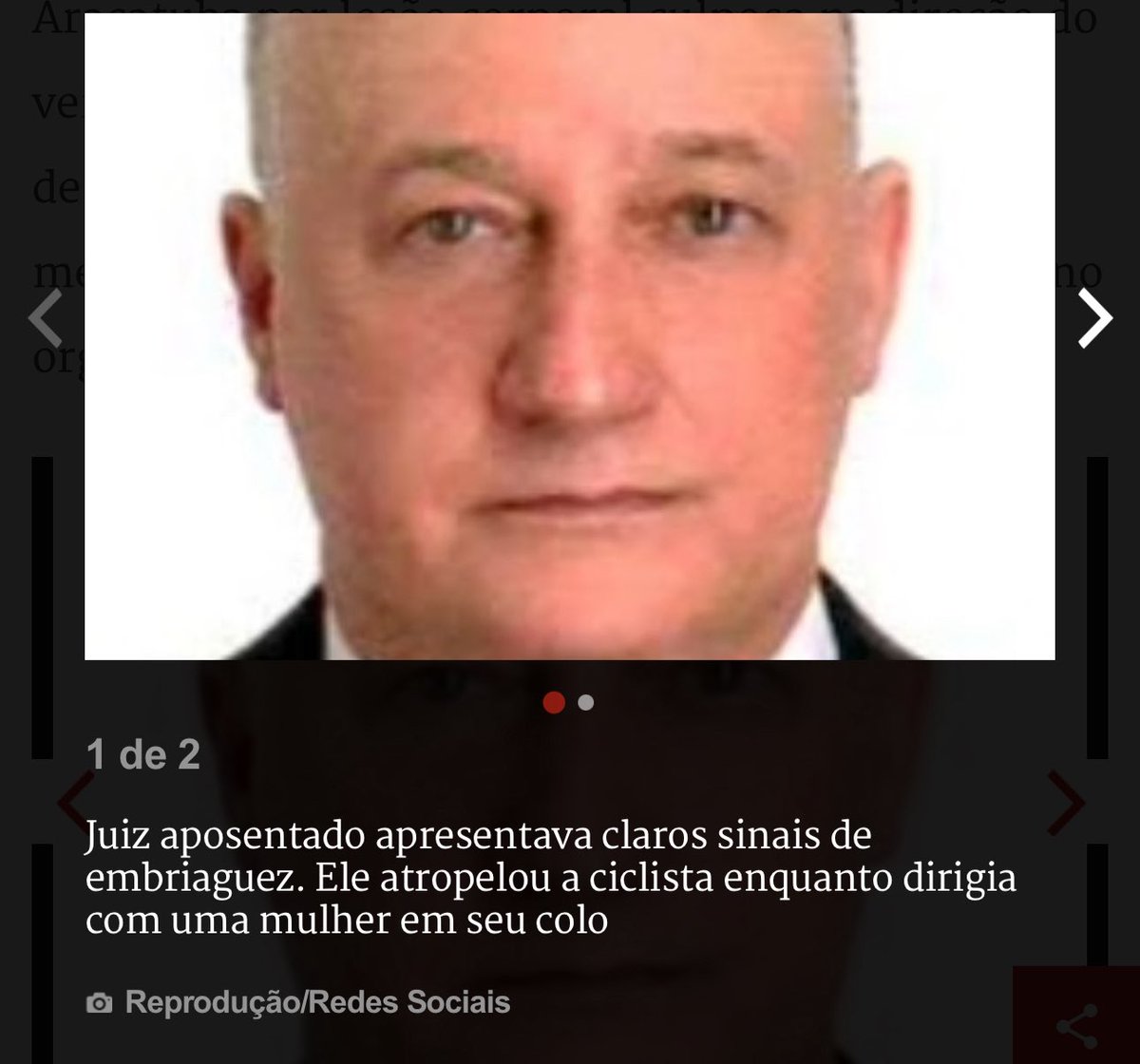 Guthbsb's tweet image. Além de embriagado estava com uma mulher em seu colo eqto “dirigia” um veículo. Assassinou uma trabalhava q ia p seu trabalho.
“O juiz Fernando Augusto Fontes Rodrigues Junior, de 61 anos, foi detido na Delegacia Seccional de Araçatuba por lesão corporal culposa na direção do…