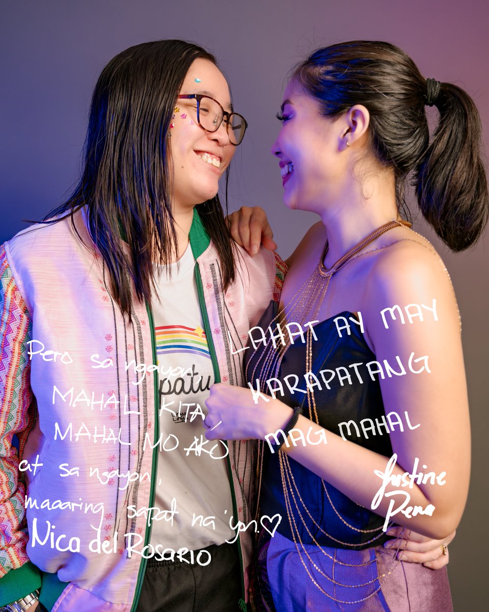 SaceNatividad's tweet image. #LOV3LABAN Official Artist Portrait for @tfpridePH — @nicadelrosario @jus_pena
Photography by @sacenatividad
Assisted by Elisha Alcaide and Kevin Sembrano
With the support of Aputure Philippines
#PuksaanSaDiliman #PridePH