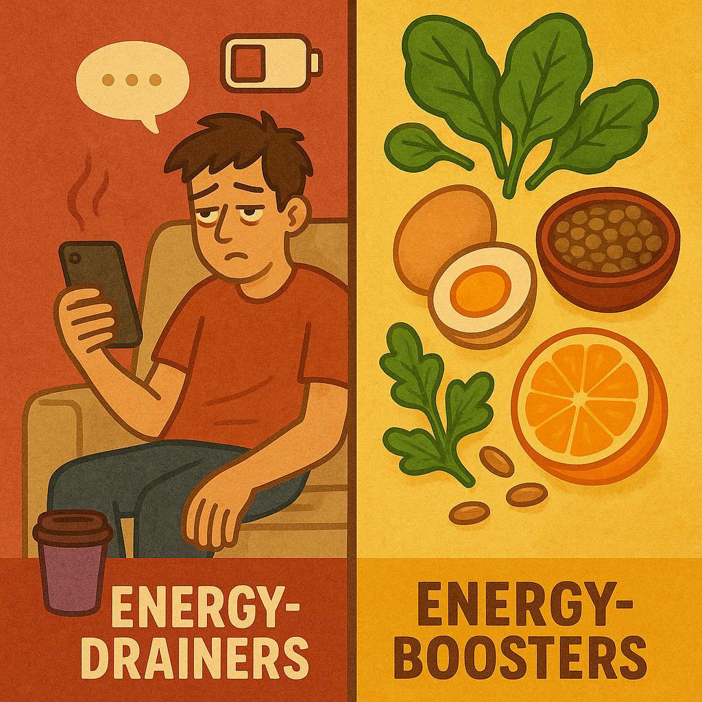FaithMaureenn's tweet image. Why You’re Always Tired
It’s not just sleep.
Poor hydration, low iron, or a blood sugar rollercoaster can drain your energy.
Fix the fuel. 🔋